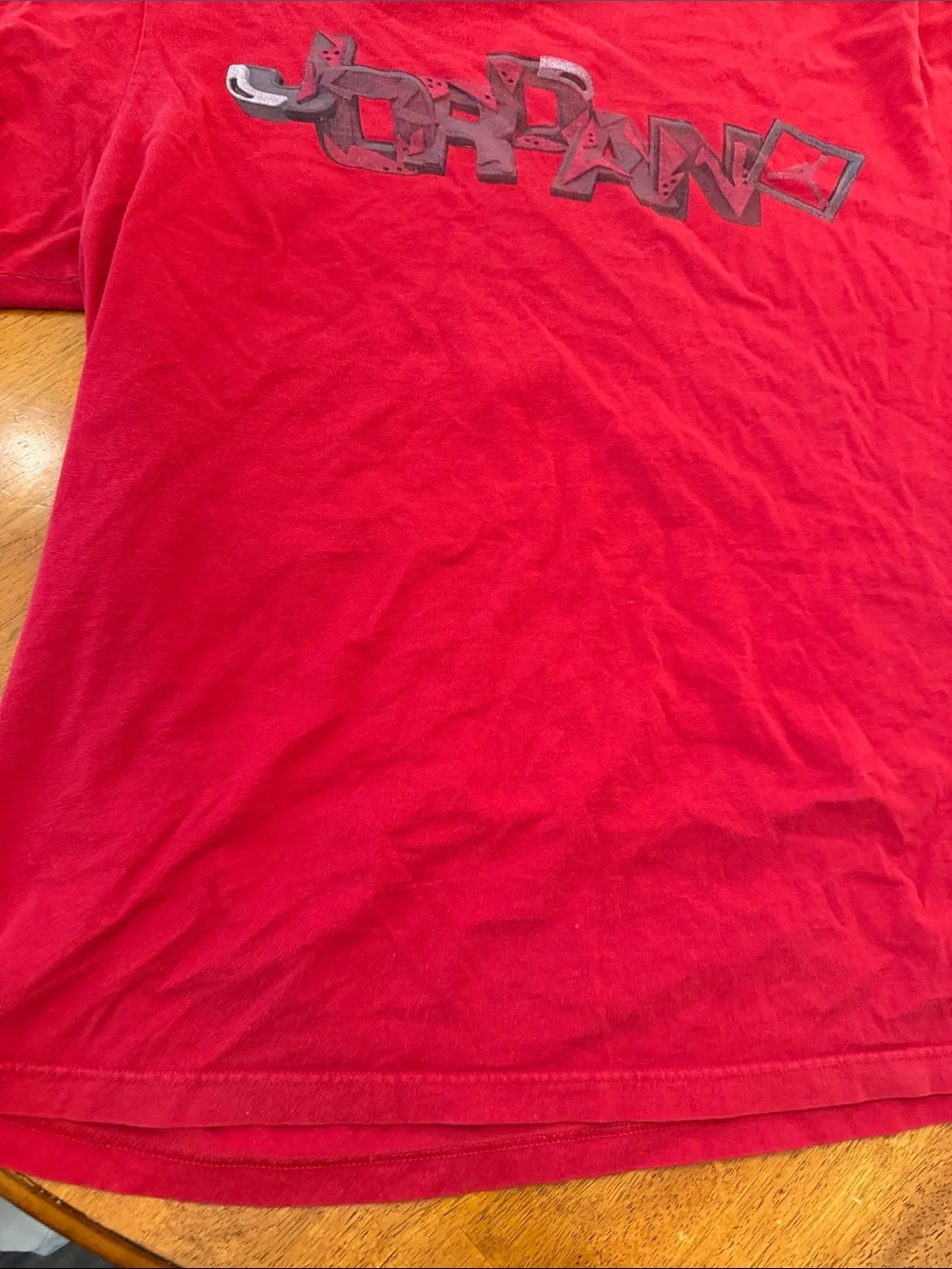 Jordan Red Short Sleeve Graphic Tee for Men xxl